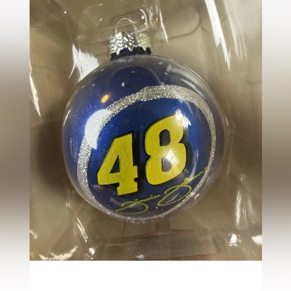 Nascar Blue and Silver Holiday Ornament - Picture 1 of 4